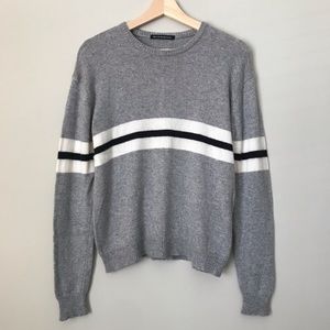 Brandy Melville | Gray Striped Sweater, M/L